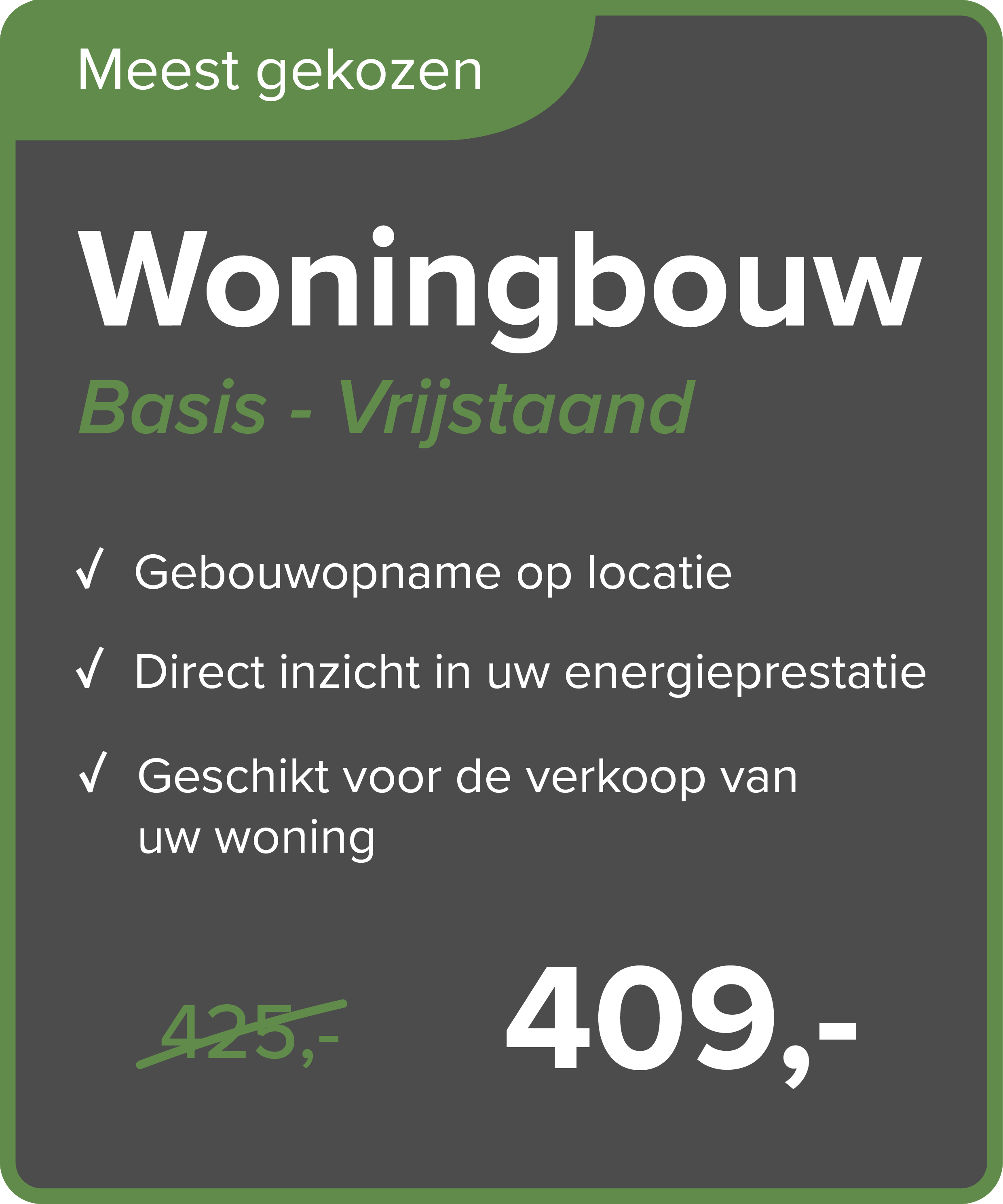 Energielabel voor een woning