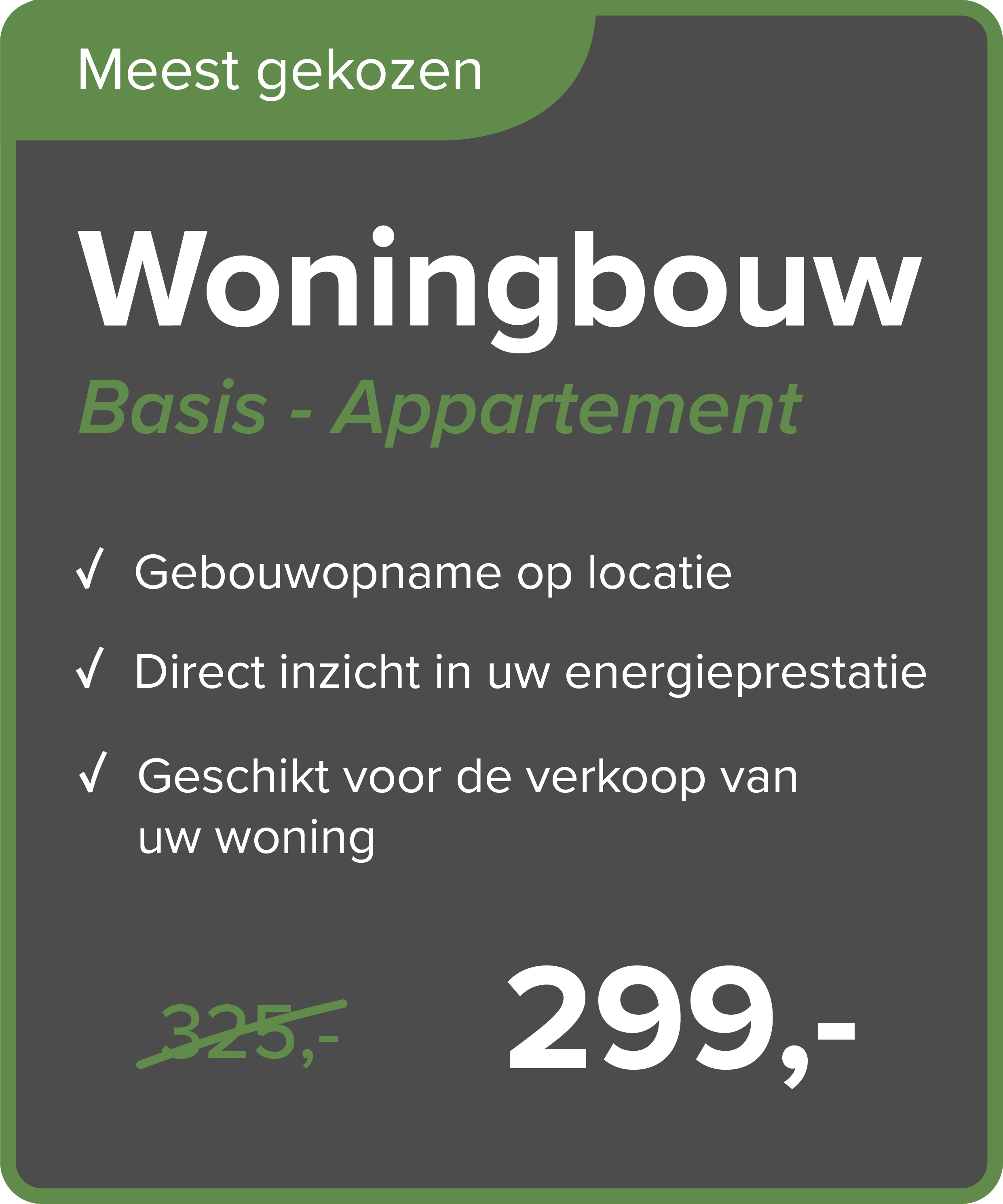 Energielabel voor een woning